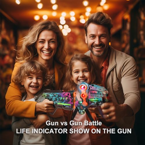 Image of Laser Tag Set of 4, Lazer Tag Game for Kids Indoor & Outdoor Play, Gift Ideas for Kids Teens and Adults, Cool Toys for Teenage Ages 8 9 10 11 12+Year Old Boy & Girls