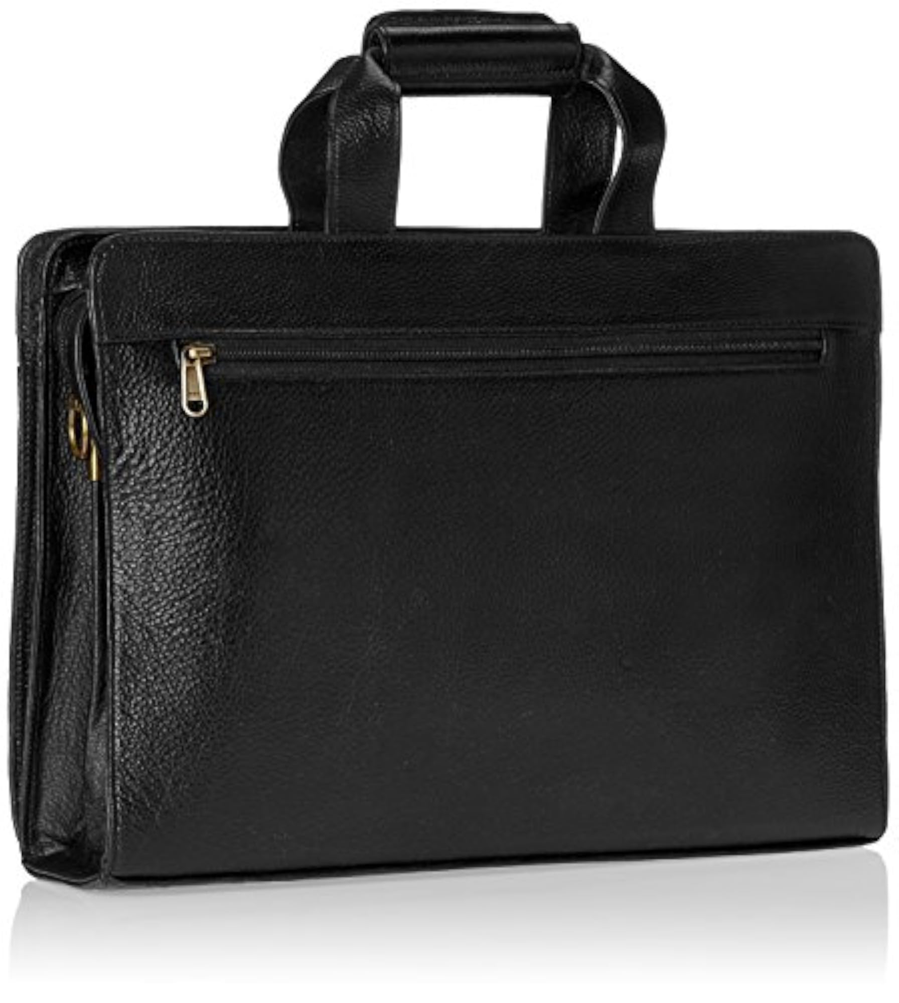 Genuine Leather Black Sleek Aristocrat Messenger Bag for Men