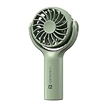 Portronics Toofan Mini Portable Rechargeable Fan with 3 Speed Modes, Upto 7800 RPM Max Speed, 2000 mAh Battery, Type C Charging Port, Magnetic Base for Stability(Green)