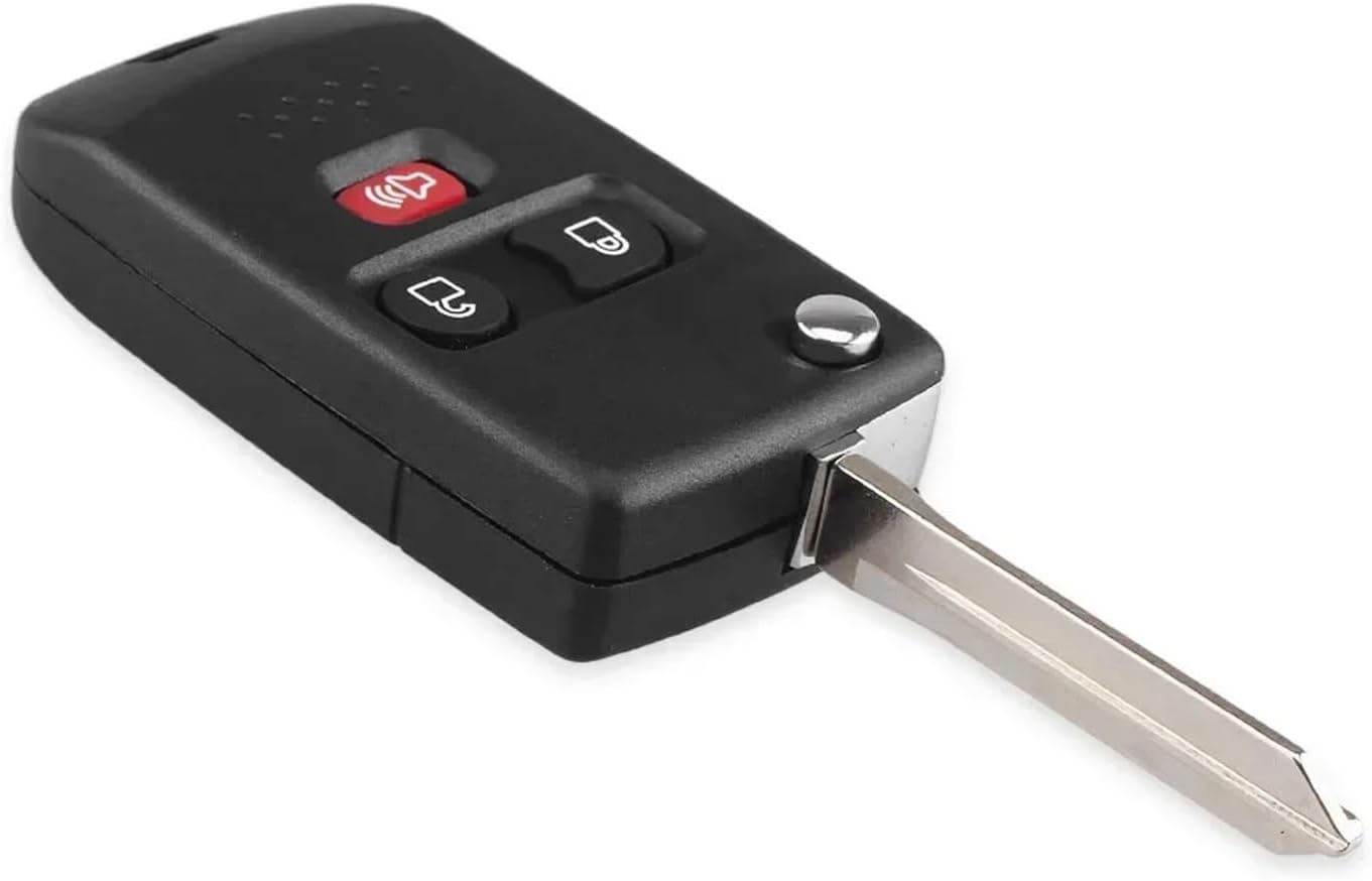 10PCS Compatible with Ford Escape Exursion Explorer Mercury Lincoln Town Sport Flip Control Fob 3/4 Buttons Remote Car Key Shell Case(Model 2 FO21 Blade)