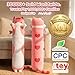 Mewaii Long Cat Plush 5 Sizes, 120% Extra Filling Giant Plushness Kids Body Pillow, Kawaii Cute Pink Cat Stuffed Animals Plushies, Big Long Body Pillow Cat Plush Gift for Girls 36”