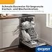 Exquisit Geschirrspüler GSP9109-450D schwarz | 9 Maßgedecke | 4 Programme | Eco 10 L | Startzeitvorwahl | LED-Anzeige | Aquastop