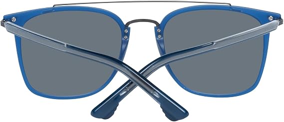 Police sunglasses Drop 3 (SPL-583 TA5B) Transparent Blue - Matt Gun - Blue Grey Gradient polarised lenses