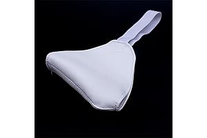 White Leather Bondage Fetish Eye Mask for BDSM Play