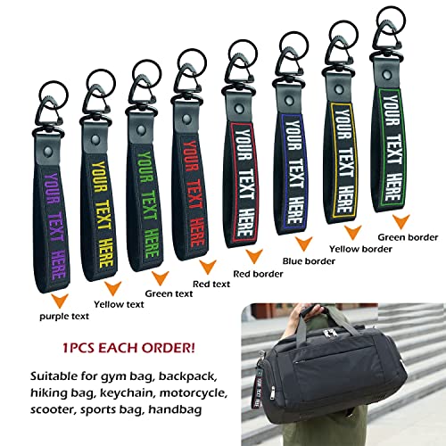 Wrist Lanyard Keychain, Custom Text And Phone Number Nylon Webbing Keychain, Wristlet Keychain Clip Buckle For Luggag, Key,Belt,Wallet, Backpack #TOP3