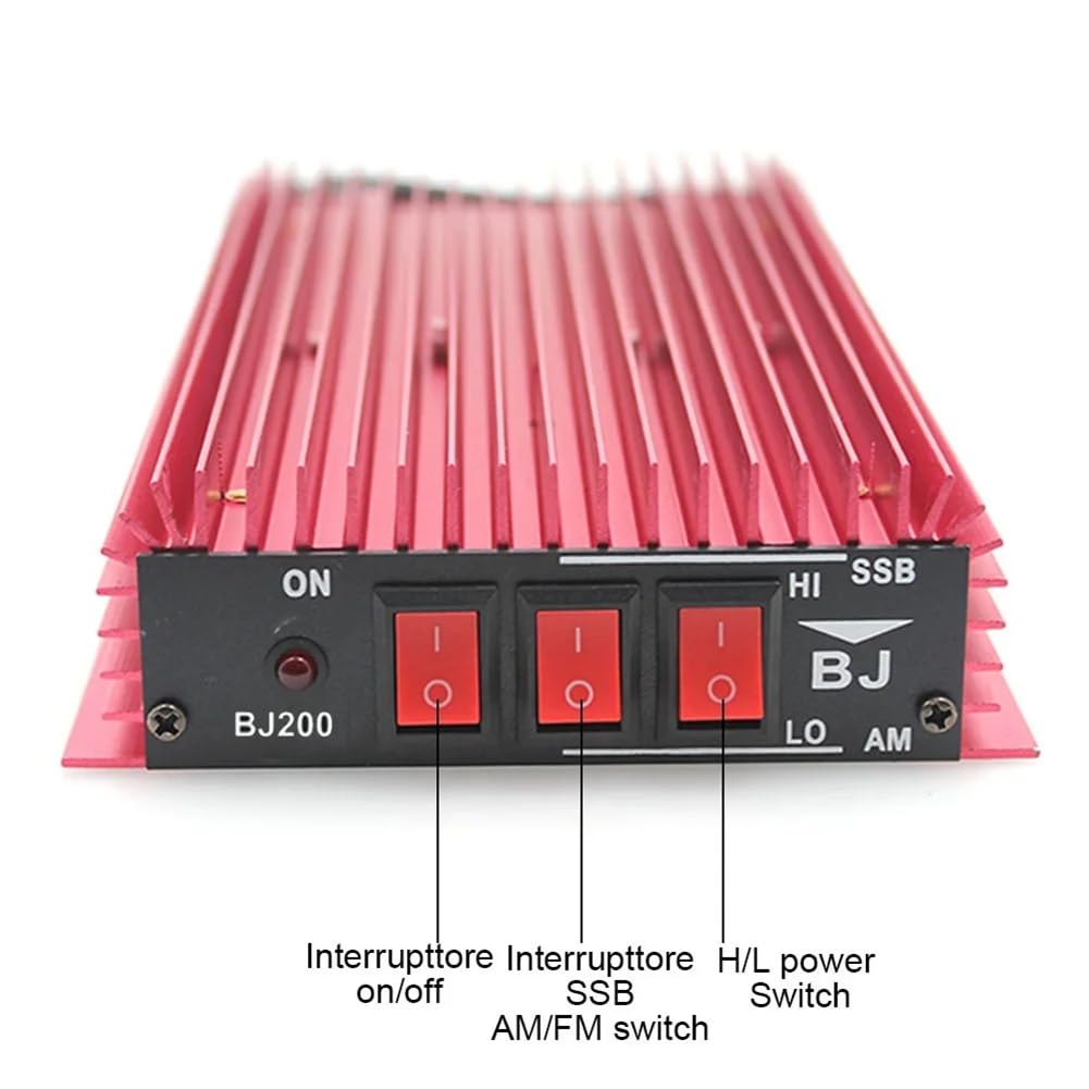 200 Mini-Hochleistungsverstärker im Vollmodus, CB-Verstärker 3-30 MHz, Schaltnetzteil, SSB-Unilateralverstärker 12-14 V