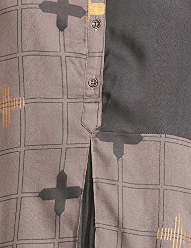 Image of Max Women's Rayon Printed Three-Quarter Sleeves A-Line Kurta