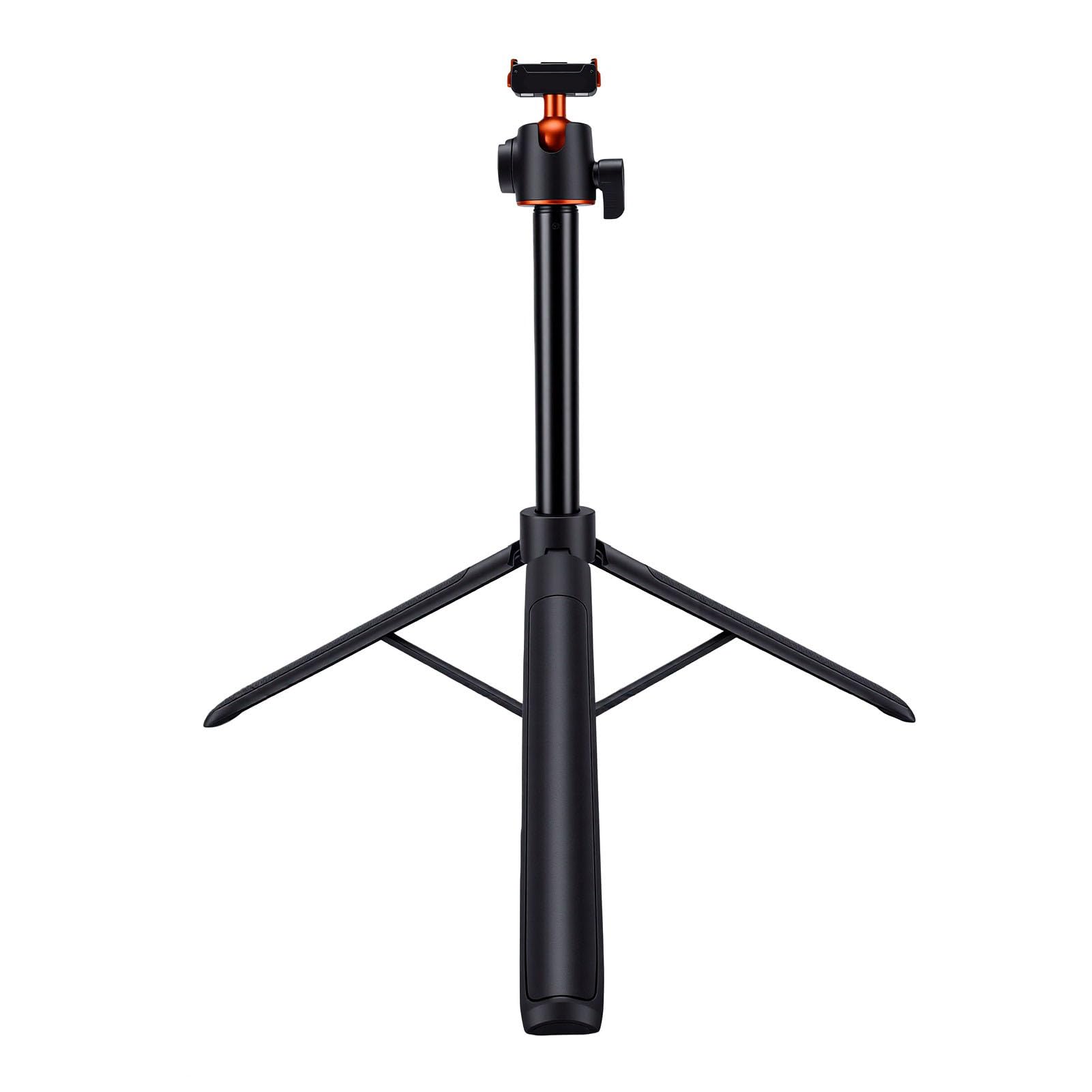Generic Asta per Selfie con Treppiede Magnetico Regolabile da 140 Cm per Action 5PRO/4/3 Fotocamera Altezza Portatile Estensibile per Viaggi e attività All'aperto