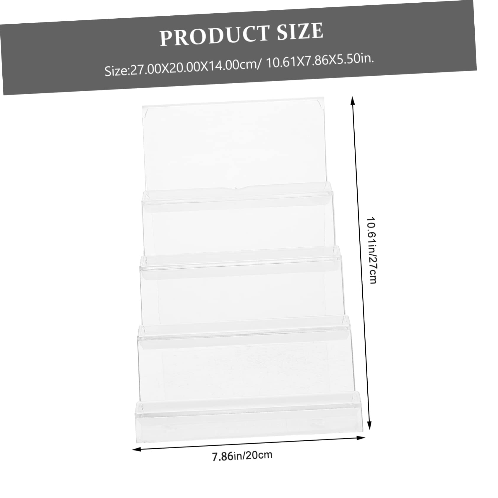 Ipetboom Acrylic 4-layer Wallet Display Stand Countertop Rack for Boutique Store