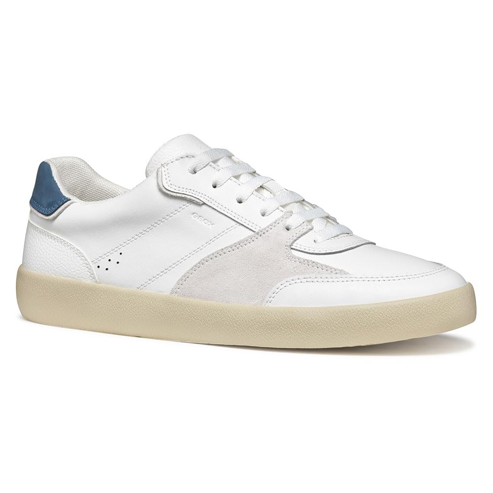 Geox U Affile B, Scarpe Da Ginnastica Uomo, White/Avio, 42 Eu-image