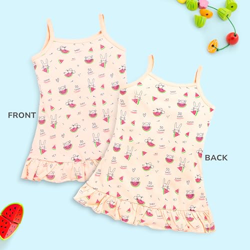 Image of LuvLap Baby Girl 100% Cotton Sleevless Girls Frock Pack of 3
