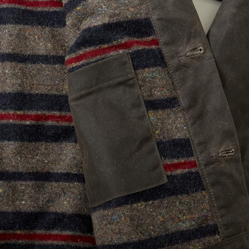 Image of Huckberry Flint and Tinder Men's Wool-Lined Waxed Trucker Jacket, Built for Layering