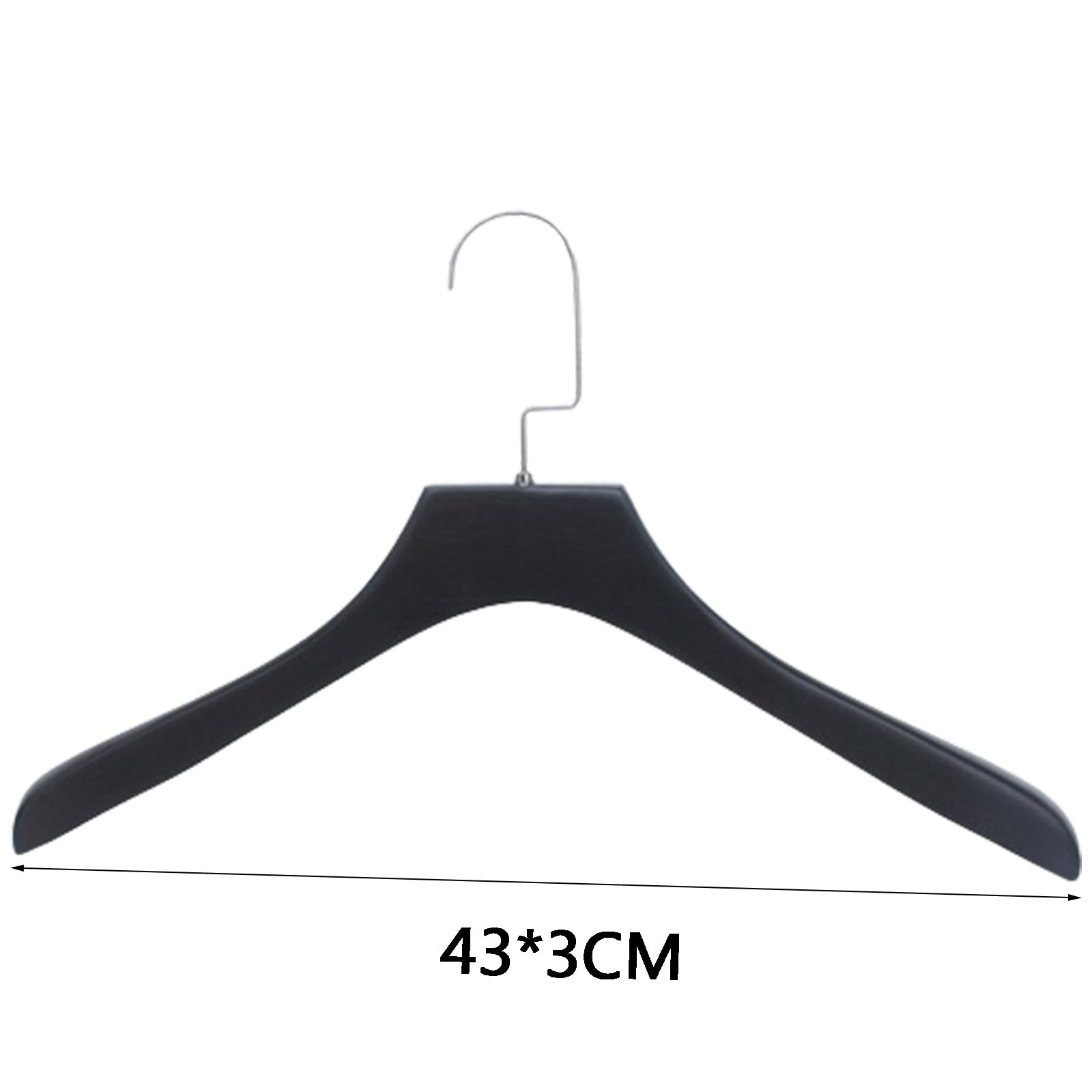 Confezione da 10 grucce per Abiti in Legno Nero, grucce per Abiti in Legno a Spalla Larga, Giacche, Capispalla, Camicie, per la casa dello Studio Fotografico dell'hotel