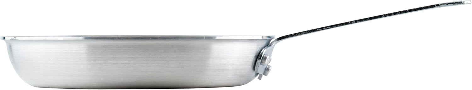 Winco Commercial-Grade Aluminium Fry Pan/Skillet, Natural Finish, 10" - Image 3