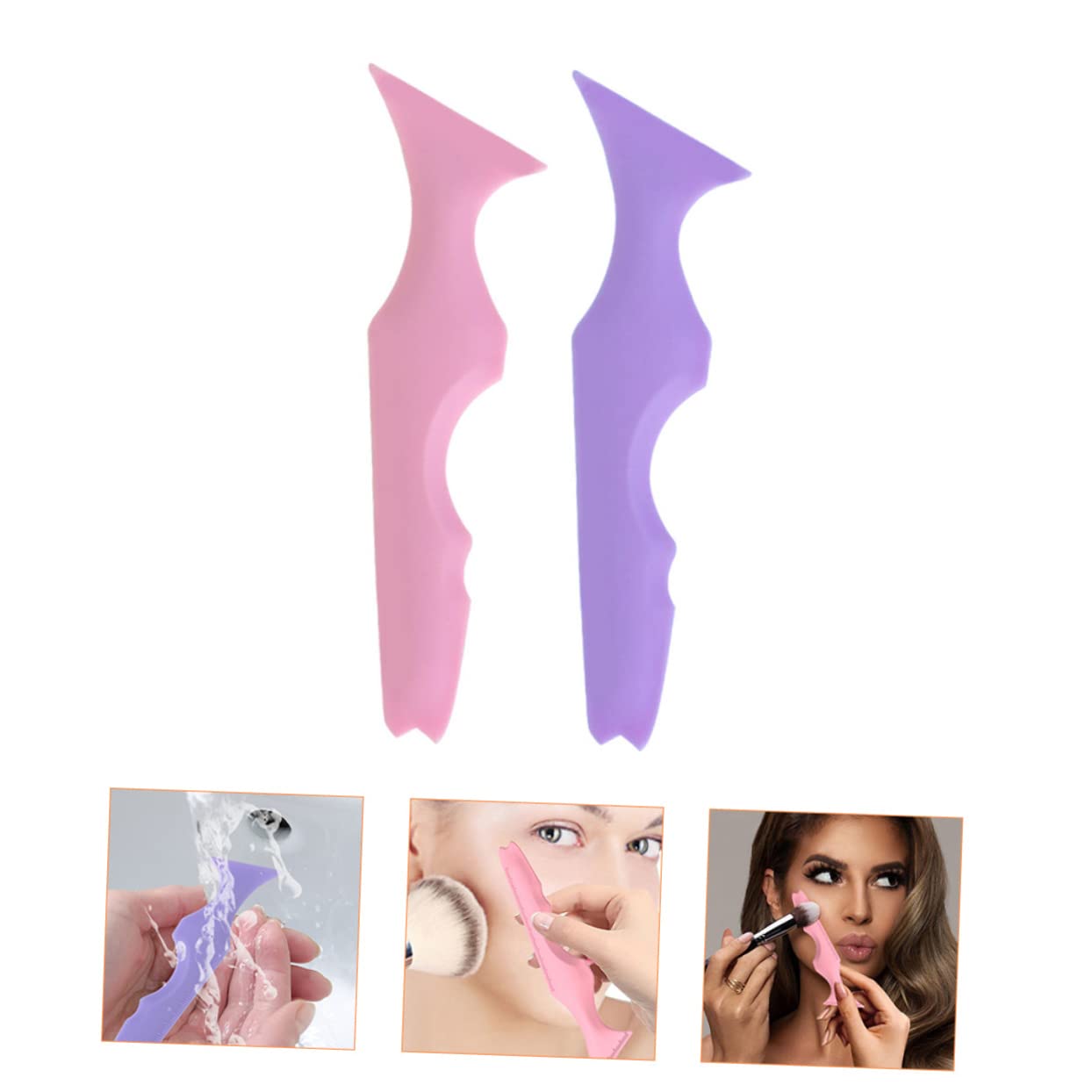 Ipetboom 10pezzi Stencil Per Eyeliner Silicone Strumento Di Makeup Per Labbra e Occhi Facile Da Usare e Portatile Per Principianti e Professionisti