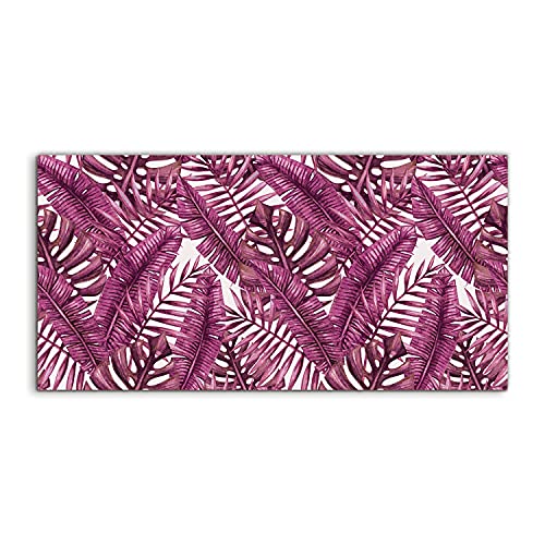 Tableau Plexiglas Haut de Gamme Jungle de Monstera 100x50cm Art Mural Salon