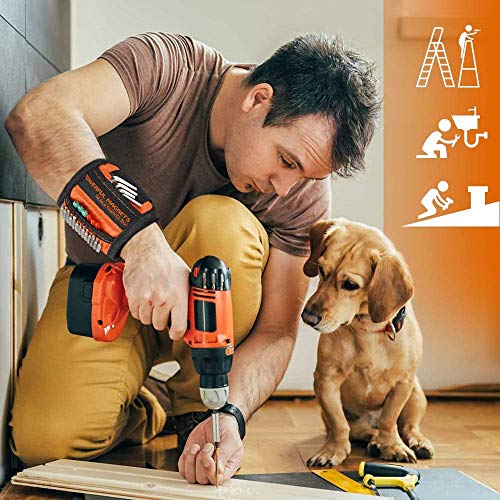 Stocking Stuffers For Men Tools - Magnetic Wristband For Holding Screws, Tool Belt Gifts Ideas For Men Dad Fathers Him Birthday Christmas, Cool Gifts Gadgets For Women Husband Diy Handyman, Carpenter #TOP5