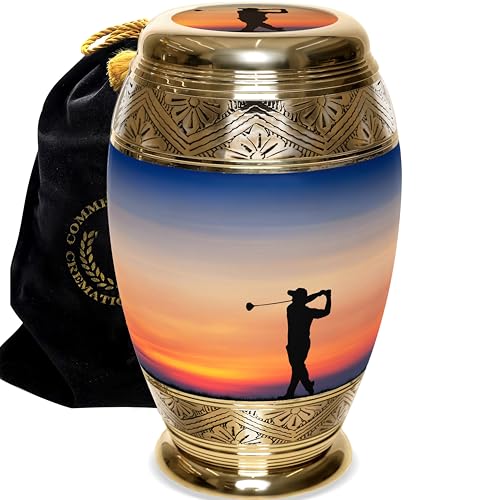 Image of Golf Cremation Urns for Human Ashes Adult Male Decorative Urns for Ashes