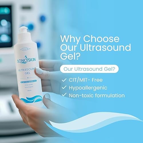 SONOSKIN Ultrasound Conductive Gel CIT, MIT and Paraben Free - Pack of 3 250ml Bottles - Image 4