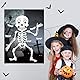 FEPITO Pin die Zähne auf dem Skelett Schädel Halloween Party Spiel Zähne Aufkleber für Halloween Party Gefälligkeiten, Halloween Dekorationen