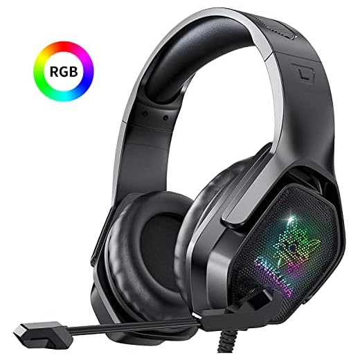 Spelheadset, 7.1 stereo surroundljud trådbundna spelhörlurar med brusreducerande mikrofon, in-line-kontroll för PS4, Xbox One, PC, Mac, bärbar dator