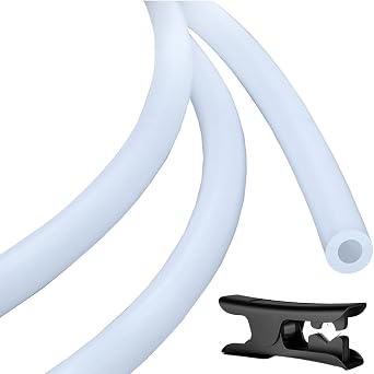 PTFE Teflon Tube 3.0M/9.84ft - 2.5mm ID   4mm OD with Cutter for 3D Printers, Compatible with Bambu Lab A1/A1 Mini/P1P/P1S/X1C and Creality K1/K1 Max/Ender 3 V3 3D Printing Accessories Translucent