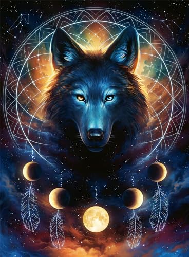 Ravensburger - Puzzle 500 pièces - Loup Lumineux