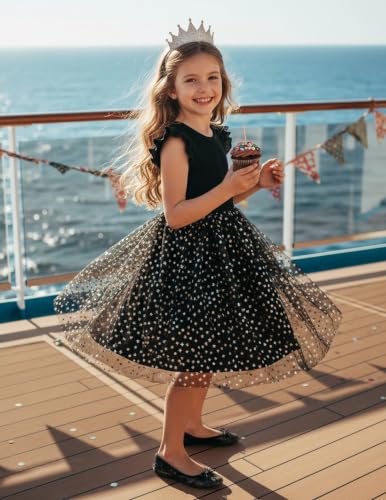 Image of PATPAT Girls Tulle Tutu Party Birthday Princess Formal Fancy Princess Dress
