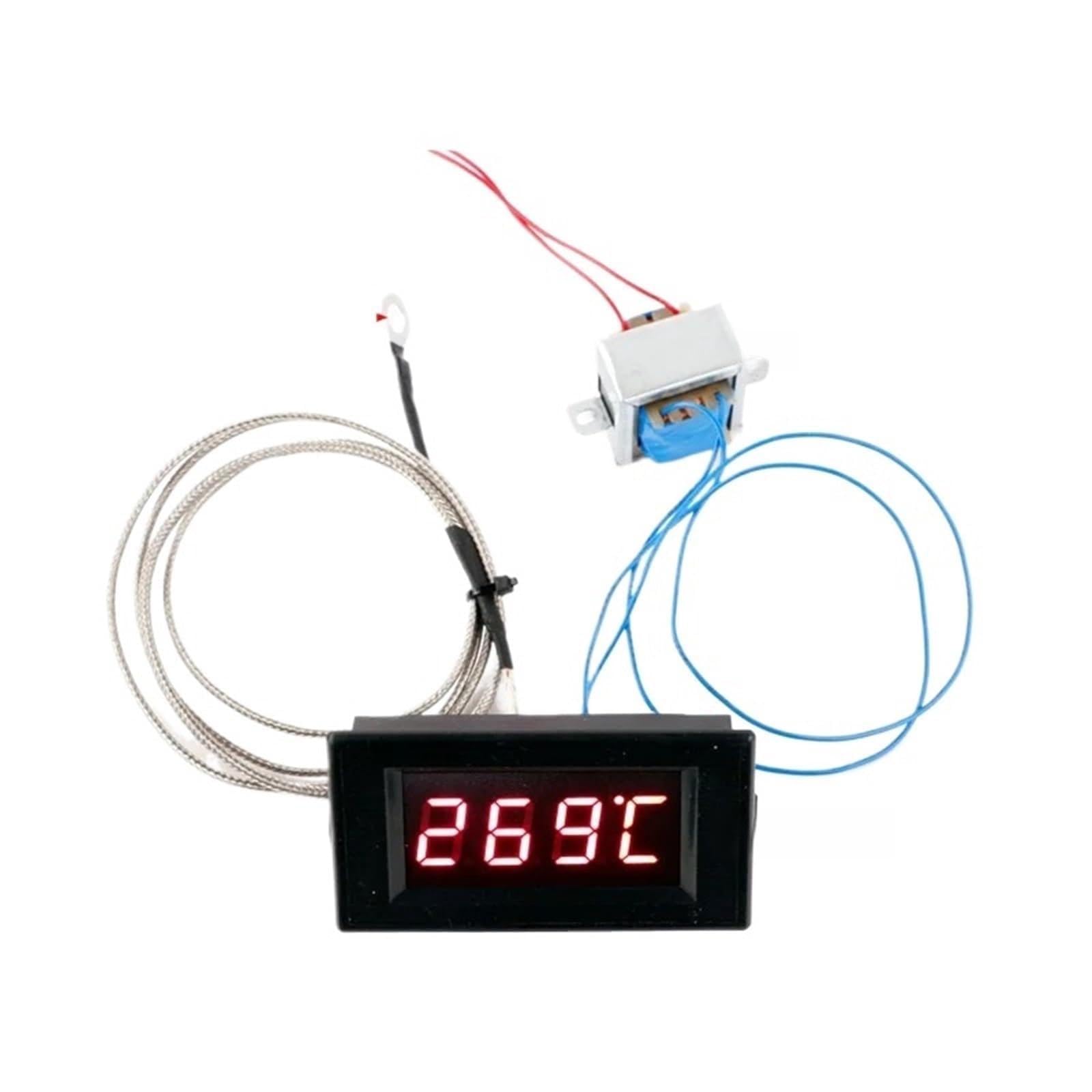 1 szt. AC220V cyfrowy termometr LED typu K termopara cyfrowy przyrząd do pomiaru temperatury do piekarnika 0-800 stopni
