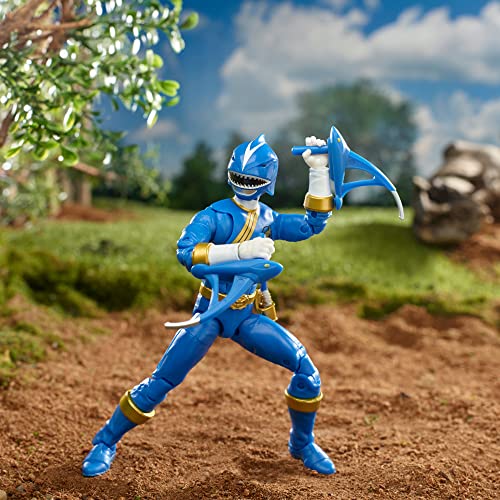 Power Rangers Lightning Collection Wild Force Blue Ranger 6-Inch Premium Collectible Action Figure Toy, Multiple Accessories, Kids 4 And Up #TOP4