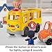 Fisher-Price Little People Toddler Gift Set, Ready for Summer, Interactive Play House with Musical School Bus