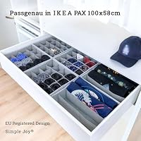 SIMPLE JOY® PAX100 Organizer passgenau in IKEA PAX, Premium Einsatz 72Fach – Ansicht 3
