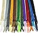 20" Length #5 Open End Zippers with Plastic Teeth, Cream, Bias Bespoke Brand