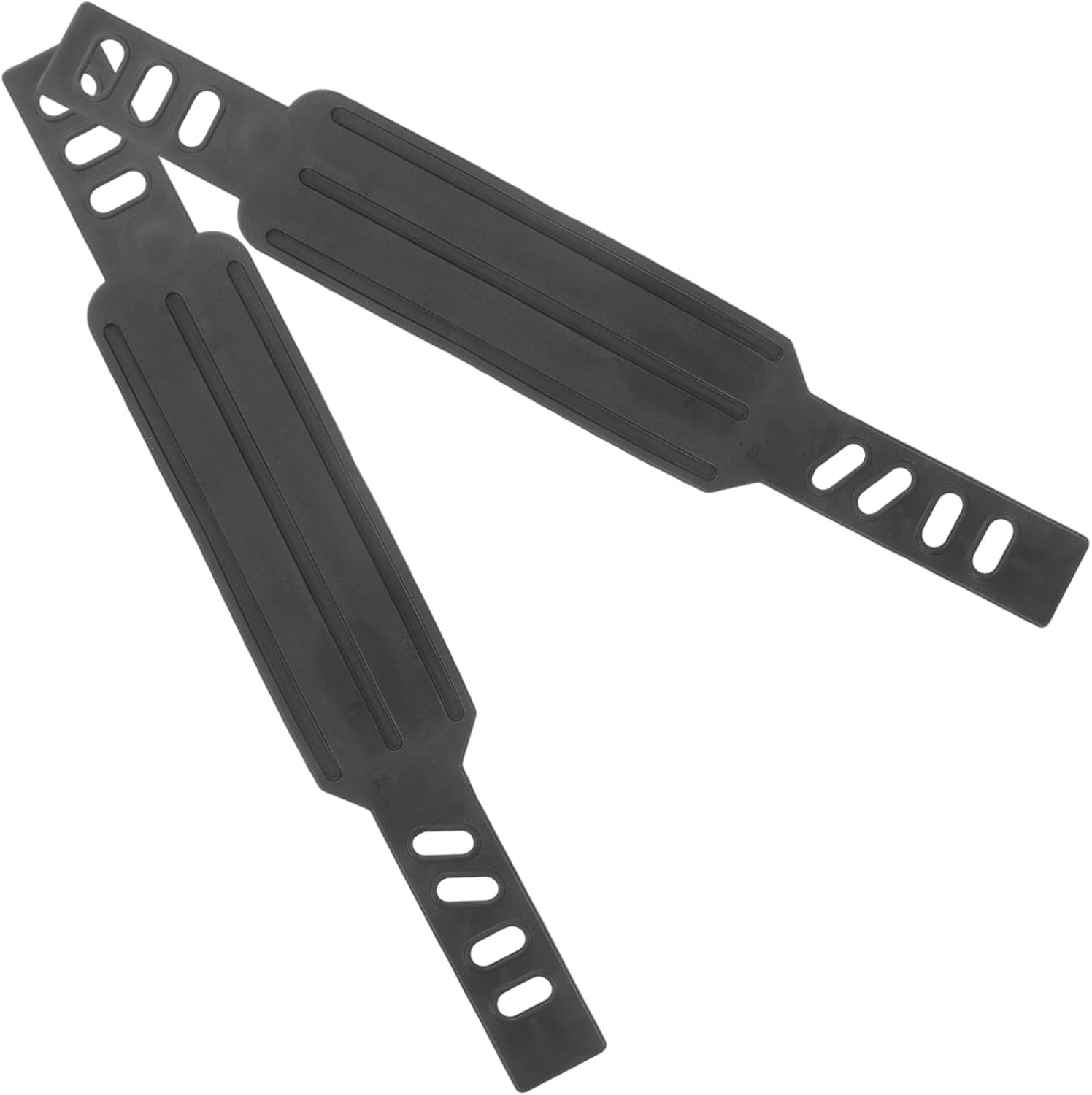 Adjustable Exercise Bike Pedal Straps for Gym Cycling Plastic Toe Footrest Straps with Buckle Design Wear-Resistant Training Compatible with Fixed Gear and Mountain Bikes