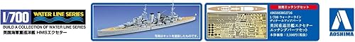 Miniatura 5 de Aoshima 1/700 Línea de Agua Serie No.807 Crucero Pesado Británico Exeter Modelo de Plástico