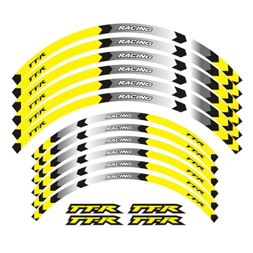 Autocollants jante Yamaha TTR 250 de haute précision pour roues 21 18