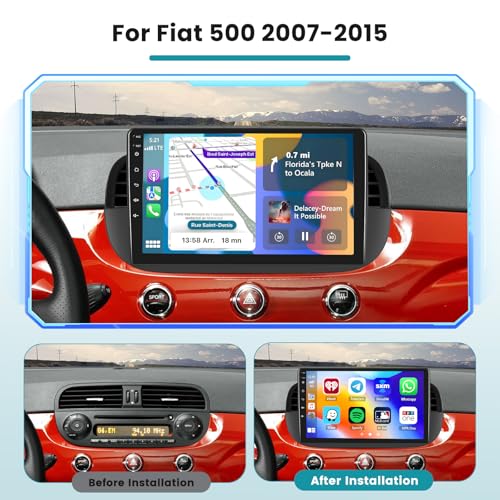 8 Core 4+64G Android 15 Car Stereo for Mazda 2 2007-2014, 9" HD 1280 * 720 Touchscreen for Mazda 2, Wireless CarPlay/Android Auto, 5G WiFi, Bluetooth 5.0, 32EQ, GPS Navigation, Backup Camera by Roinvou - Image 2