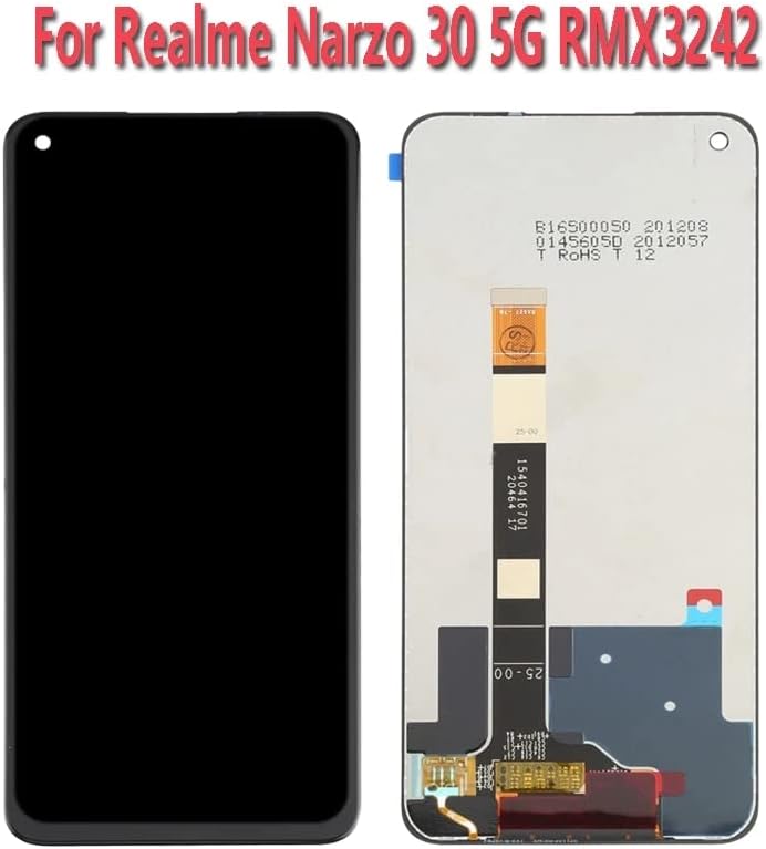 SHOWGOOD 6.5インチ Realme Narzo 30 5G RMX3242 LCDディスプレイ タッチスクリーン交換用デジ