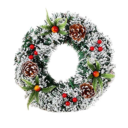 Toyvian 40 Cm Natal Pinho Bagas Grinalda Natal Porta da Frente Grinalda Feriado Artificial Pendurado