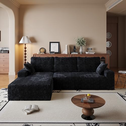108" Cloud Sectional Couch with L-Shape Chaise,4 Seat Modern Modular