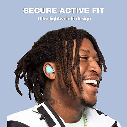 Image of KOSETON E9 True Wireless Earbuds, Baby Blue - Wireless in-Ear Headphones for Running and Sport - Bluetooth Earbuds with a Comfortable, Secure Fit, 30 Hour Battery, Great Sound