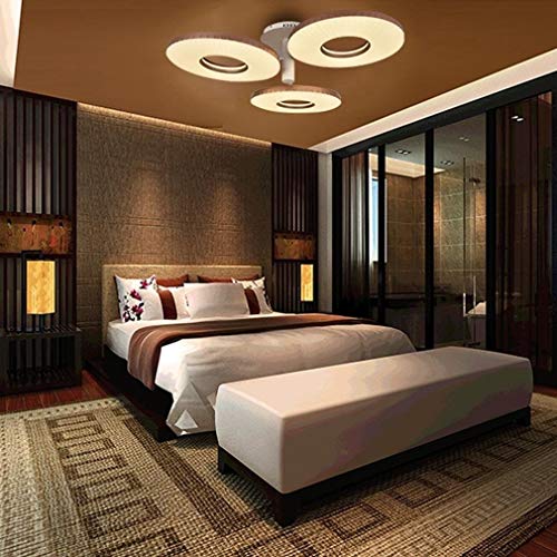 XYZMDJ LED Acrylique Lustre with3 Lumières Encastré Montage Moderne Plafonnier Luminaire Hôtel Bureau Salon Chambre Cuisine (Color : A) - Image 4