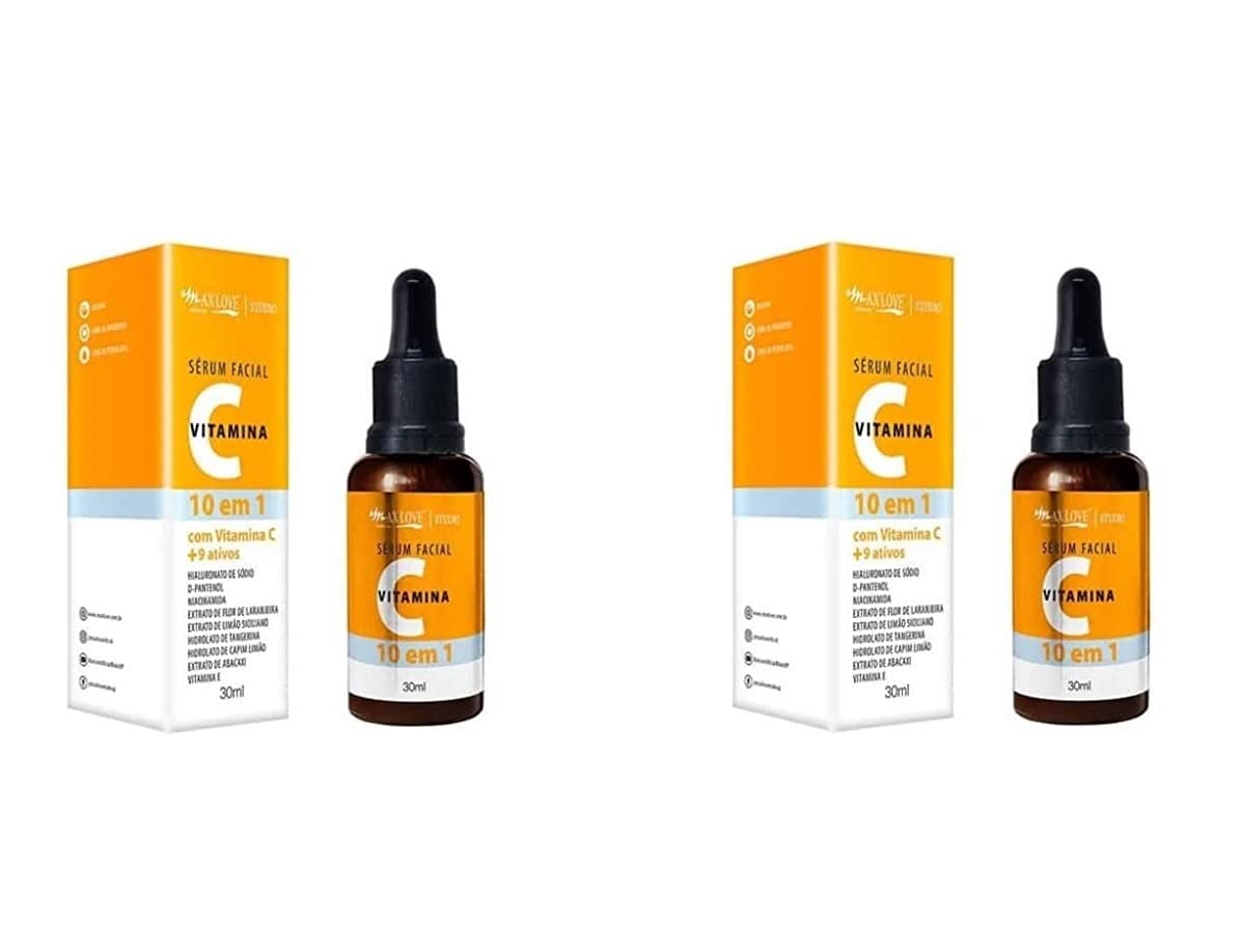 Makelovers Kit 2 Unidades - Sérum Facial Vitamina C 10 Em 1 Pele Hidratada Macia E