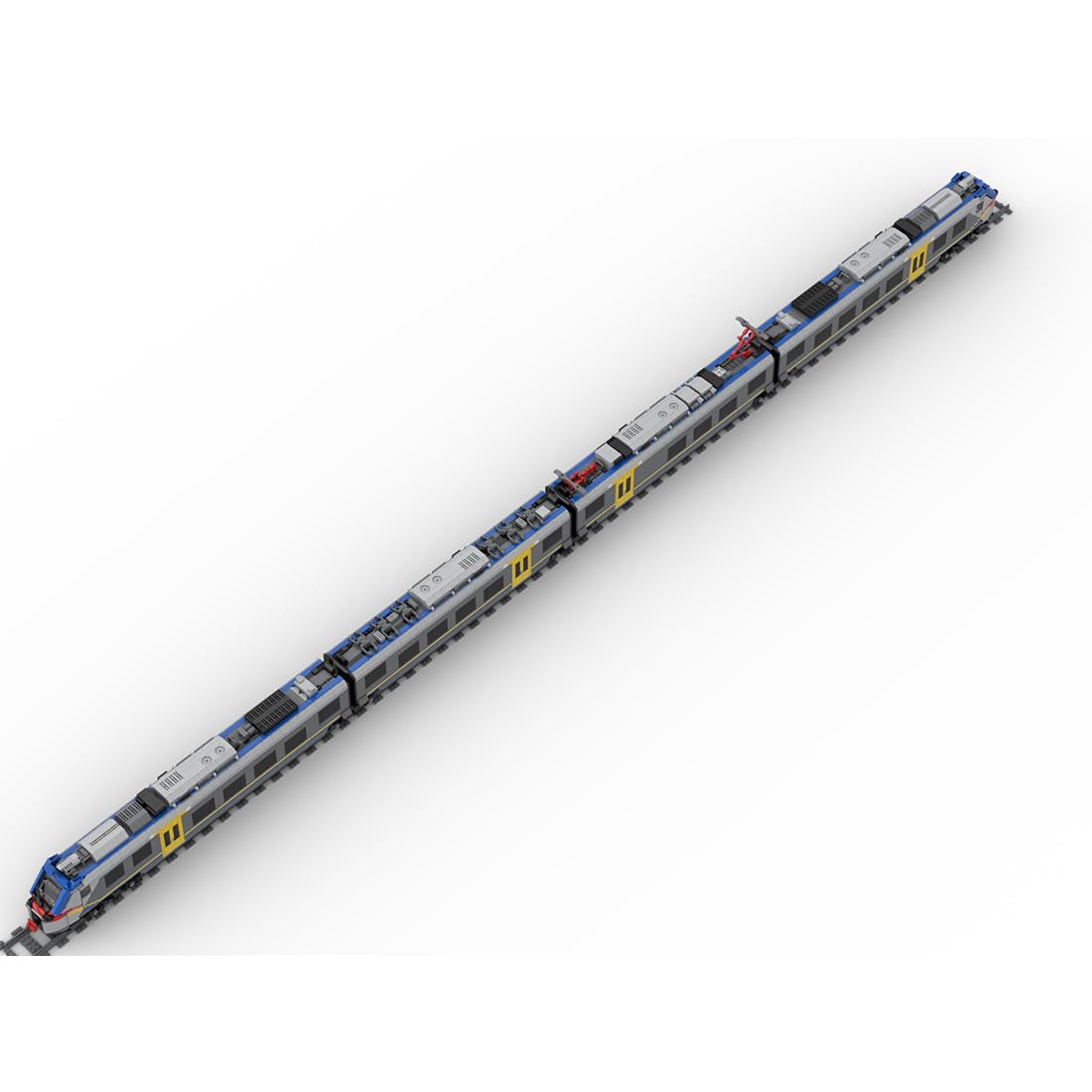 Italienisches ETR104-Elektrotriebzug-Modellset aus Ziegelsteinen (statische Version/4272 Teile)