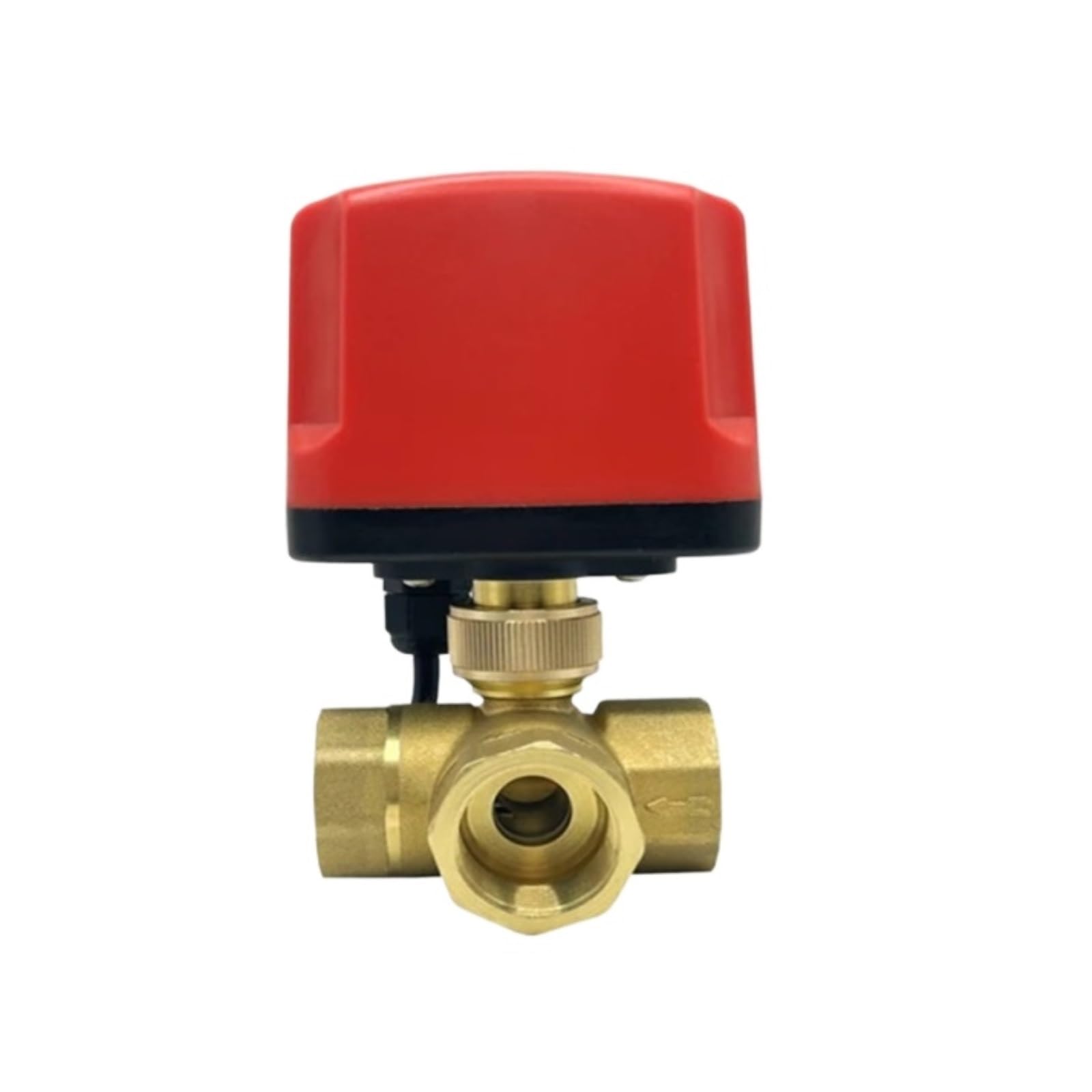 Válvula de bola de 3 vías motorizada en T que soluciona fugas en sistemas de agua 220V