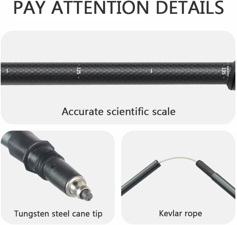 Miniatura 4 de Naturehike - 1 bastón de senderismo plegable de aluminio 7075, bastón ajustable y plegable, bastones de senderismo ligeros portátiles con mango de