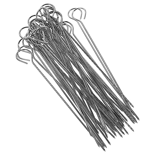 GALPADA 50 piezas Brochetas Inoxidable para Barbacoa y Verduras Pinchos Reutilizables y Resistentes para Asar Carne y Verduras