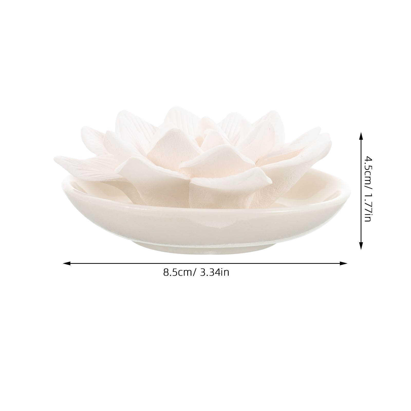 SEWACC difusora de aceites esenciales con diseño de flor, de yeso.