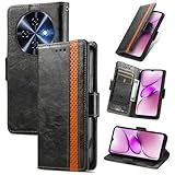 MOJIA Hülle für Oukitel C5, PU Slim Magnetische Klapphülle Handyhülle mit Kartenfach & Standfunktion Anti-Drop Schutzhülle. Schwarz