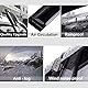 STARTSHIP 94359 Original Seitenfenster-Windabweiser, 4 Stück, Außenmontage, schönes Sonnen-Regenschutz-Set, Lüftungsvisier passend für Jeep Patriot 2007–2018